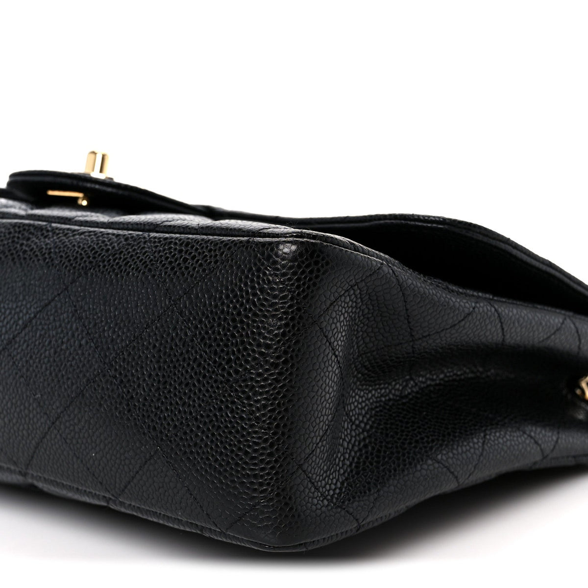 Caviar Quilted Jumbo Single Flap Black