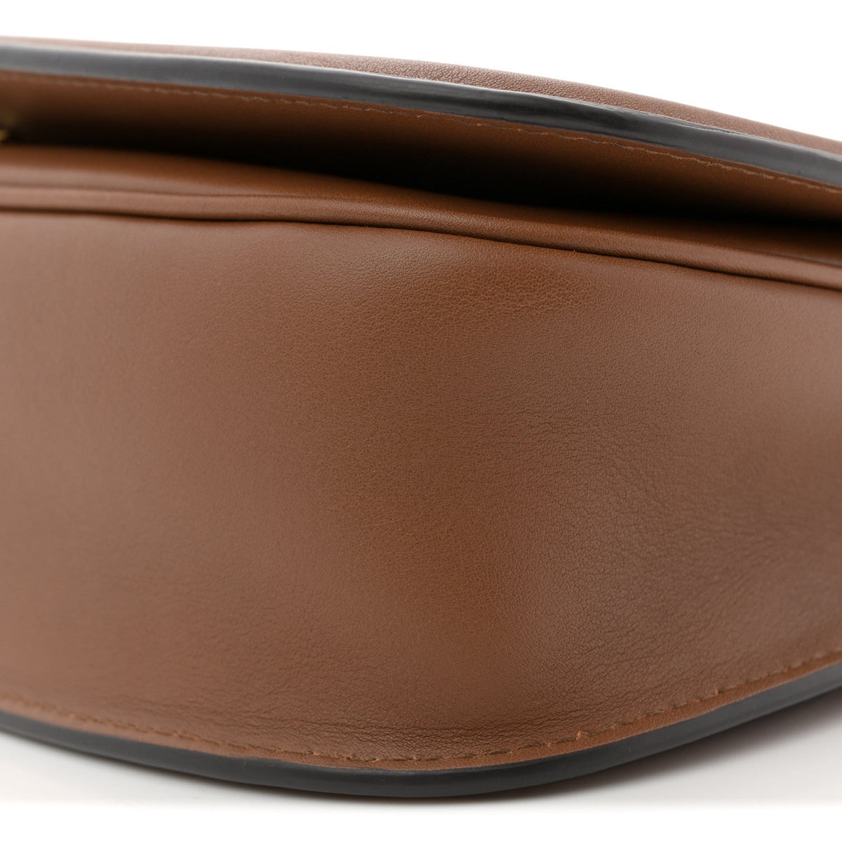 Roxy Calfskin Medium Blondie Top Handle Bag Brown