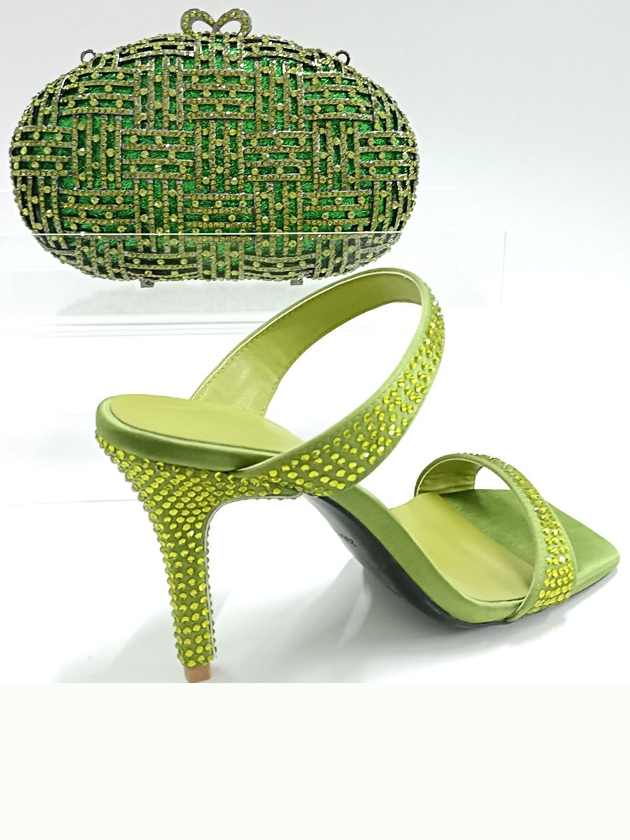 Ayla Crystal Gemstone High Heels