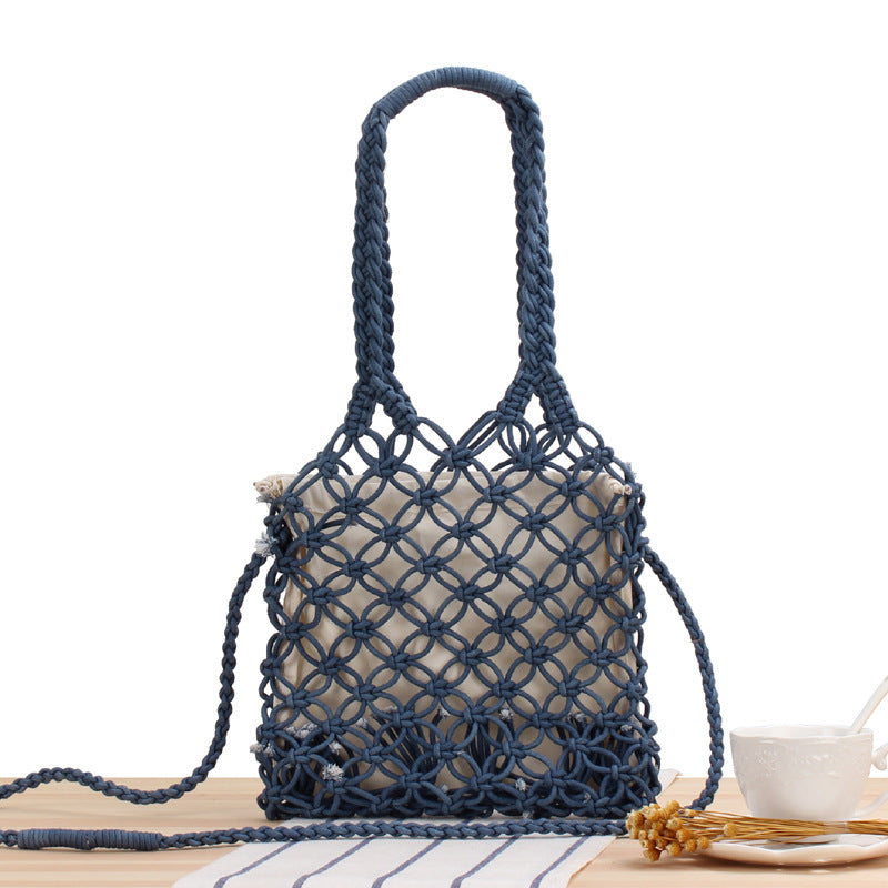Crochet Market Bag Cross-Body Bag In Hand