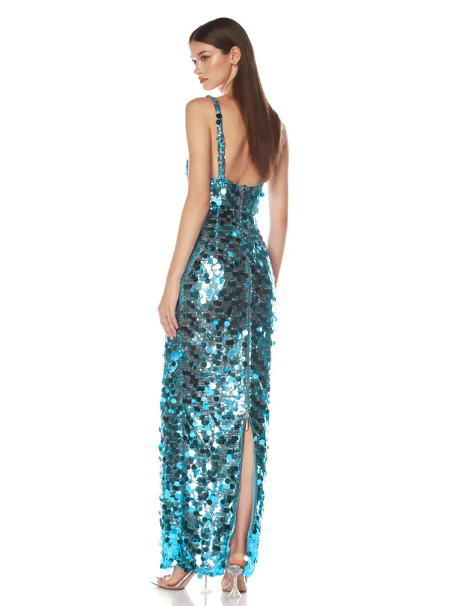 Astrid Maxi Dress In Blue