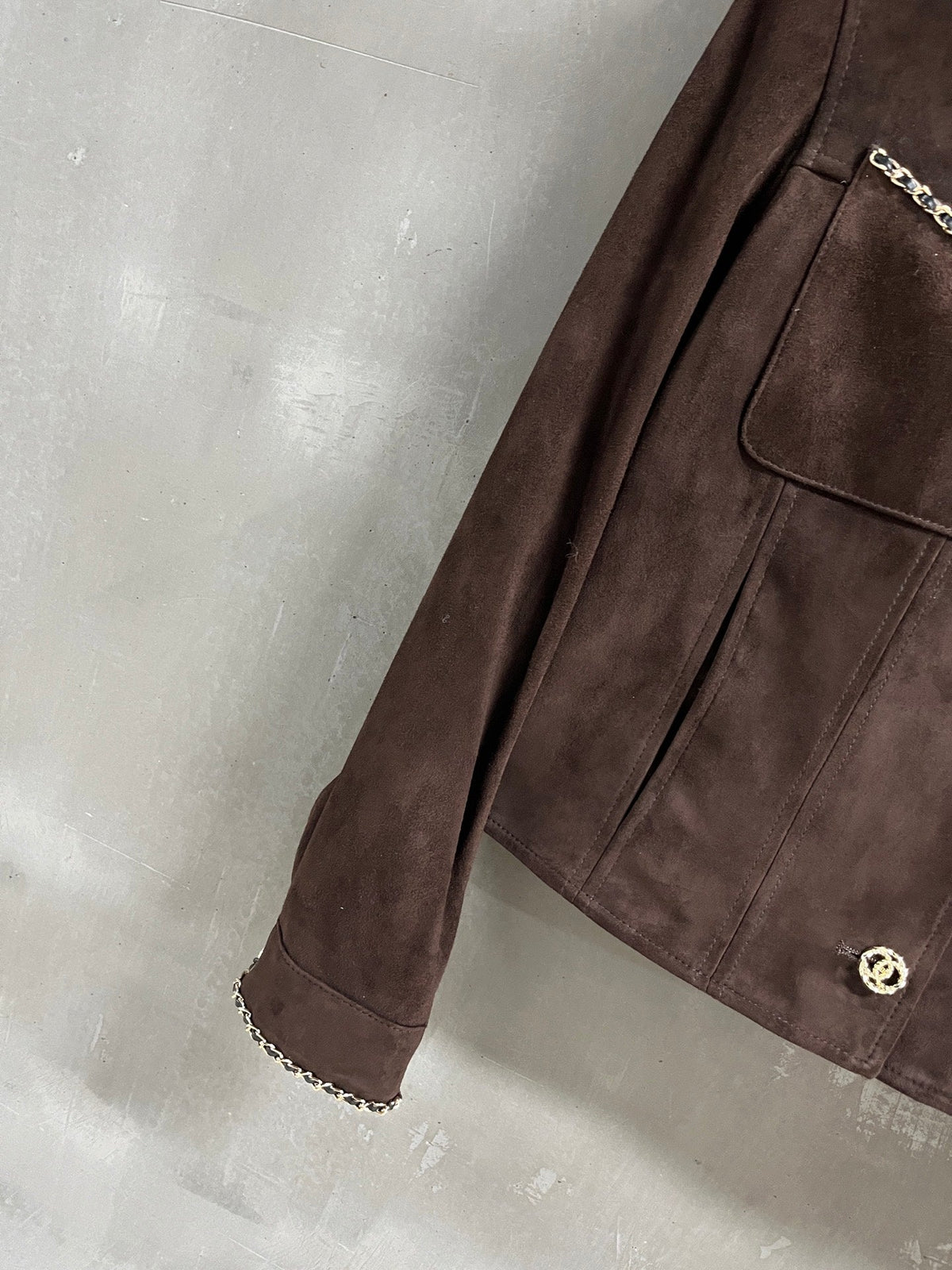 CC 25 Chain Jacket Blend Chocolate Brown Cashmere