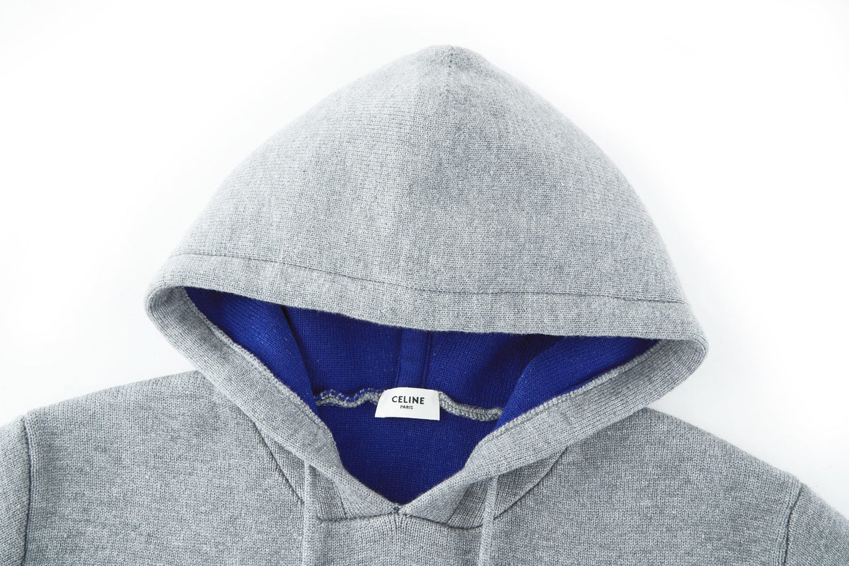 LOEWE Arc de Triomphe Jacquard Logo Knit Hoodie 331216