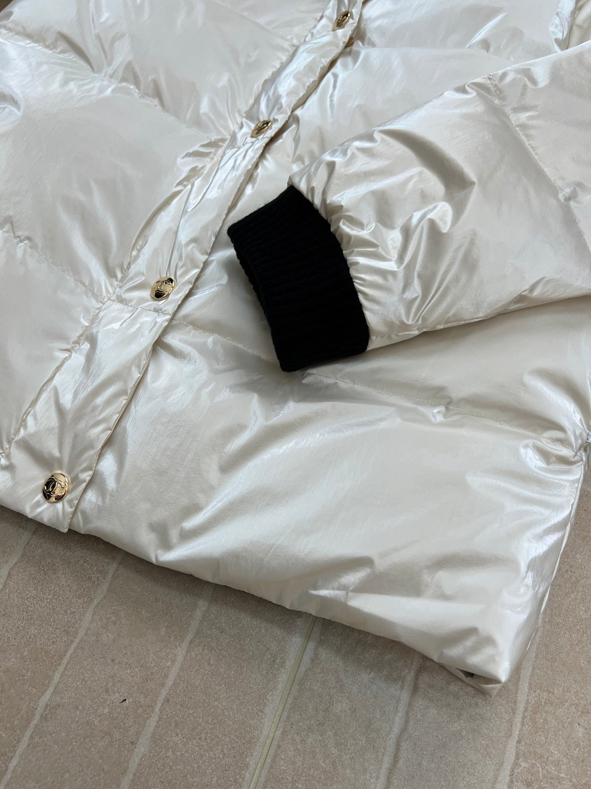 CHANEL SKI DOWN JACKET WHITE IN NYLON 841064