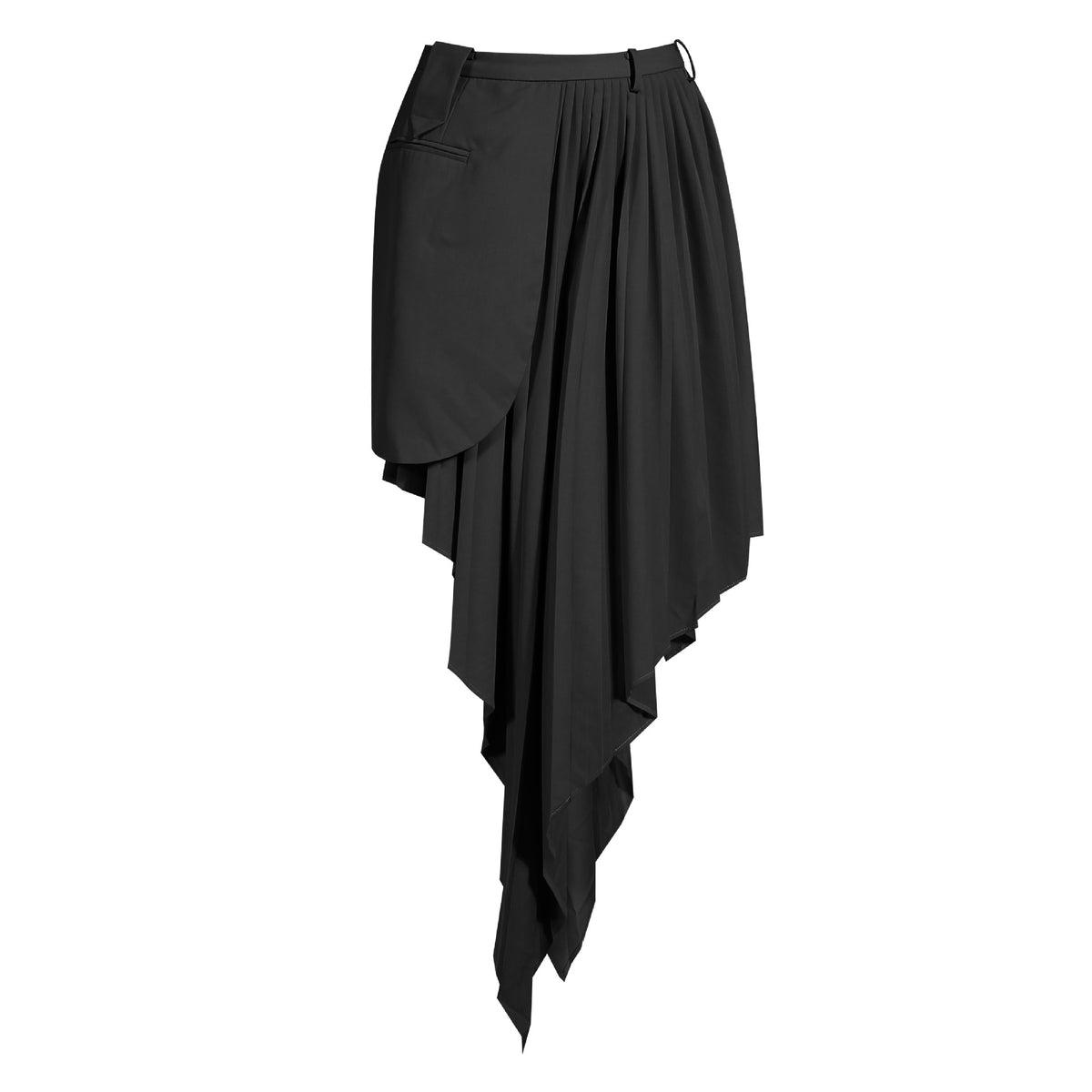 Women'S Asymmetrical Mini Skirt Suit Set Trendy Polyester