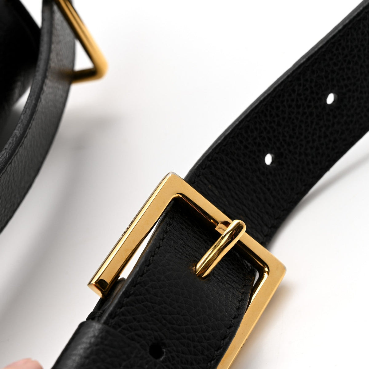 Grained Calfskin Medium Jennifer Crossbody Bag Black