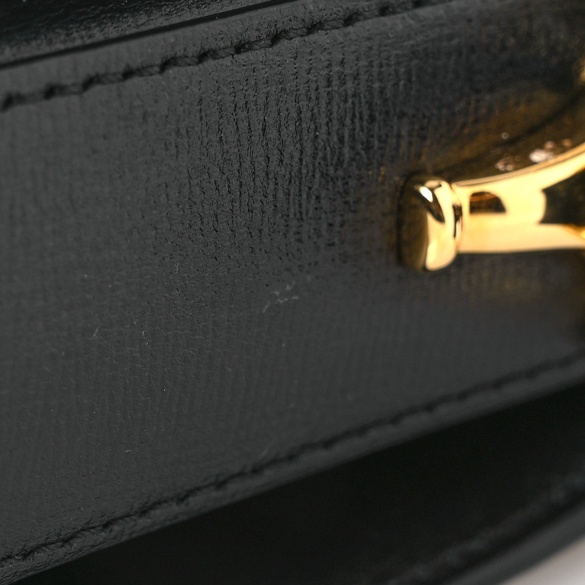 Azalea Calfskin Tri-Color Horsebit 1955 Shoulder Bag Mystic White Sun Oil Black