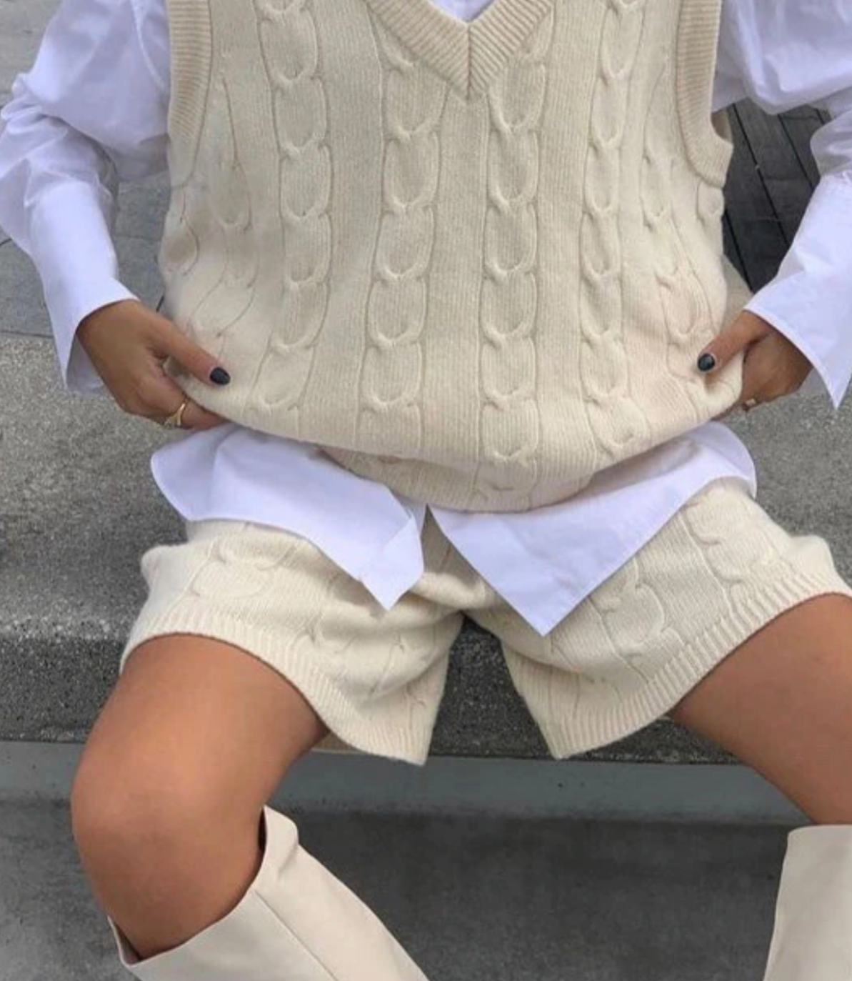 Marta Knitted Vest & Shorts