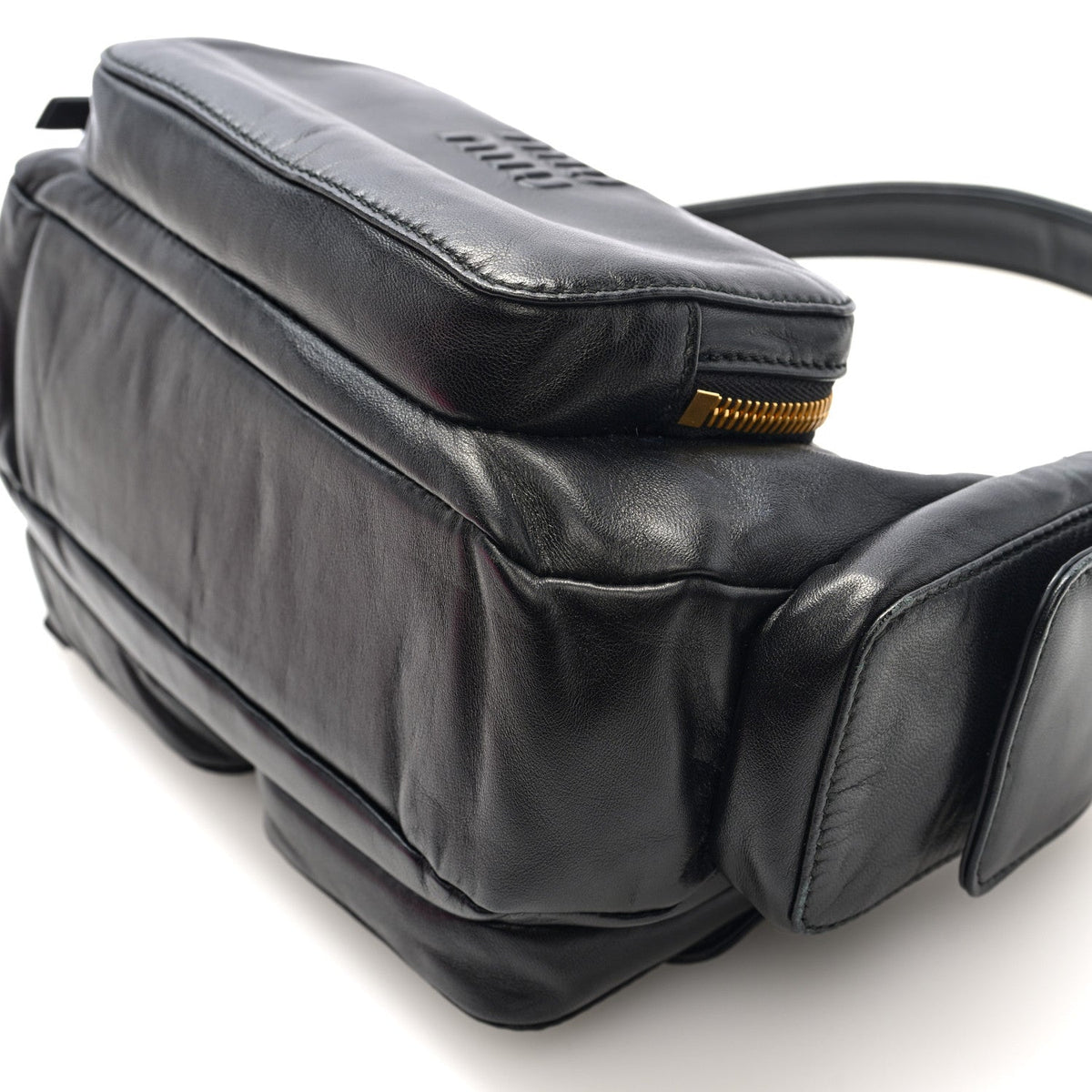 Nappa Multi Pocket Hobo Black