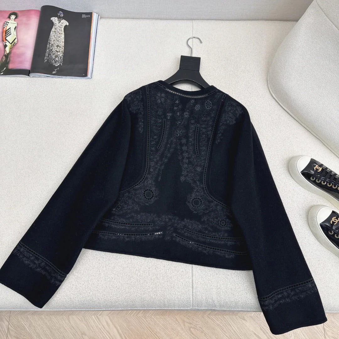 HERMES 25S SHORT CASHMERE COAT 193