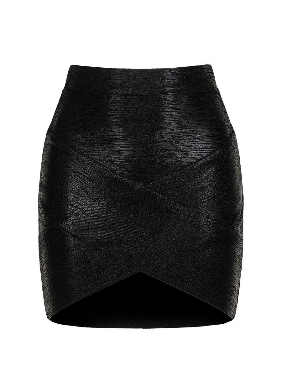 Karina Cross Bandage Mini Skirt