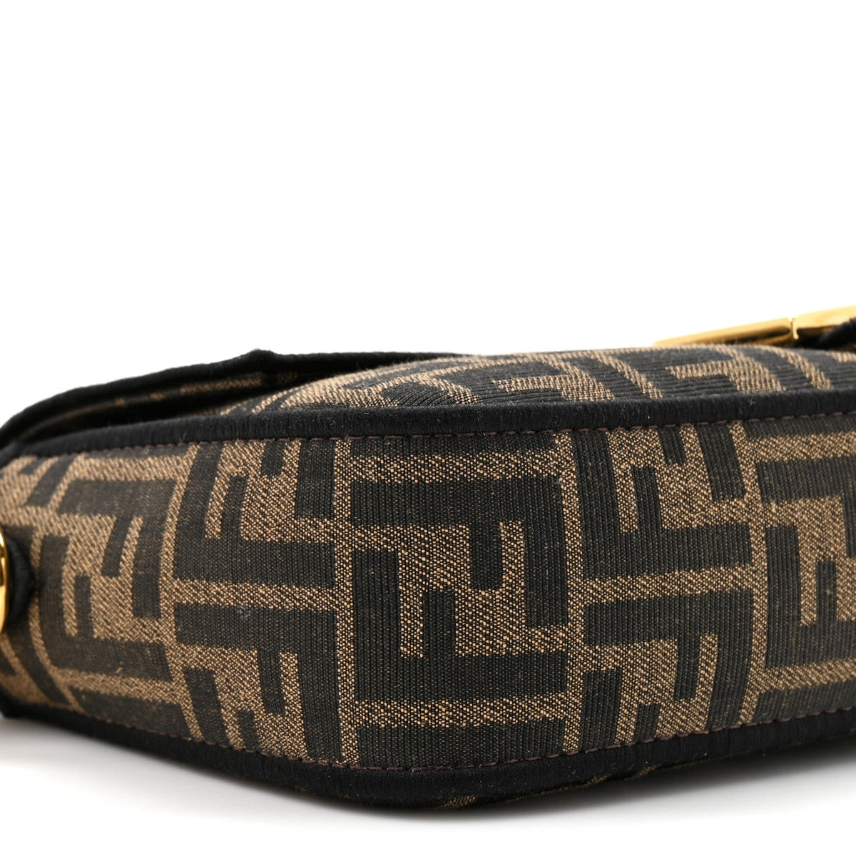 Fabric Jacquard FF 1974 Medium Baguette Tobacco Moro Black
