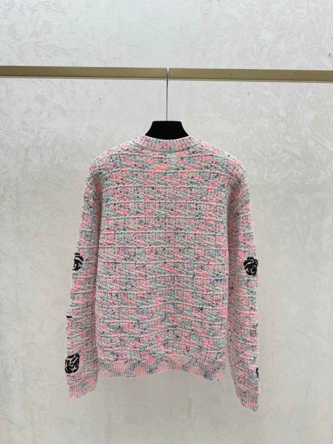 CC 26 Crew Neck Embroidered Logo Knit Sweater Wool 809408