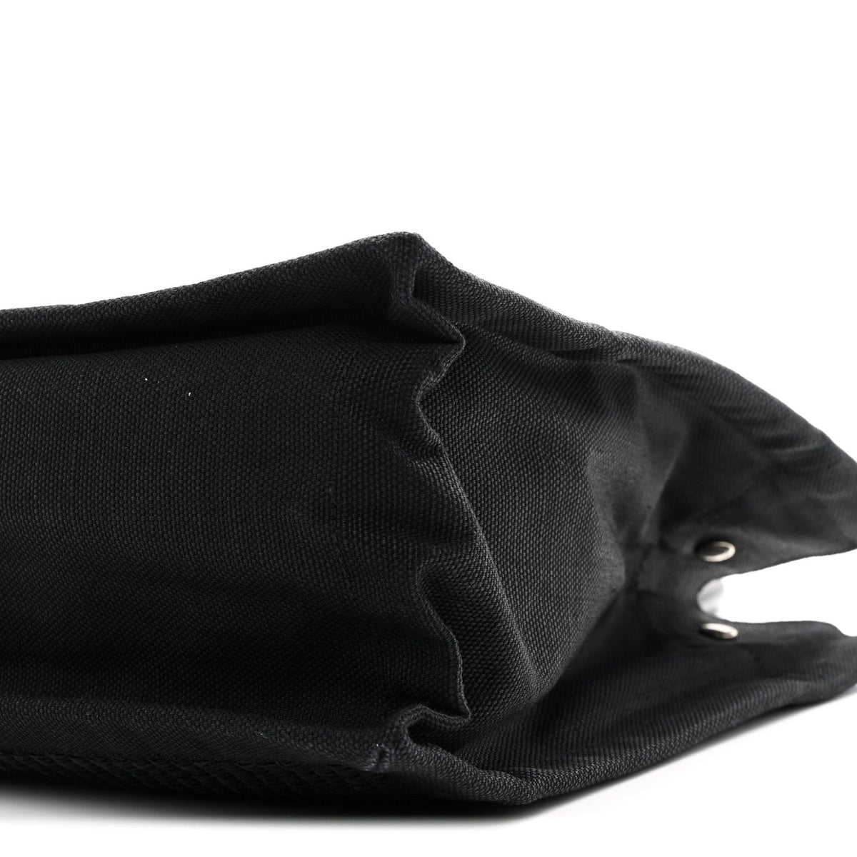 Raffia Linen Calfskin Rive Gauche Tote Black