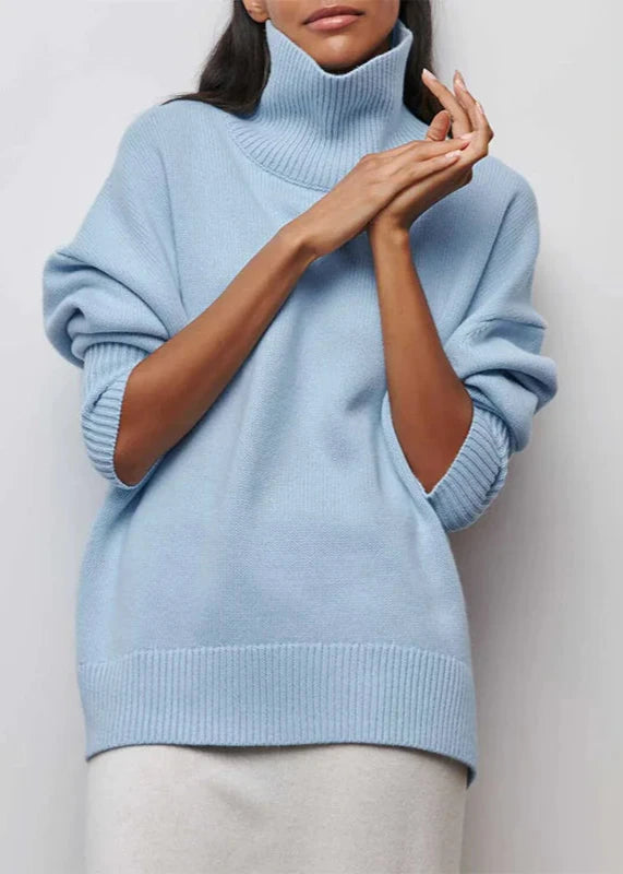 Cozy Chic Wool Turtleneck Pullover Sweater