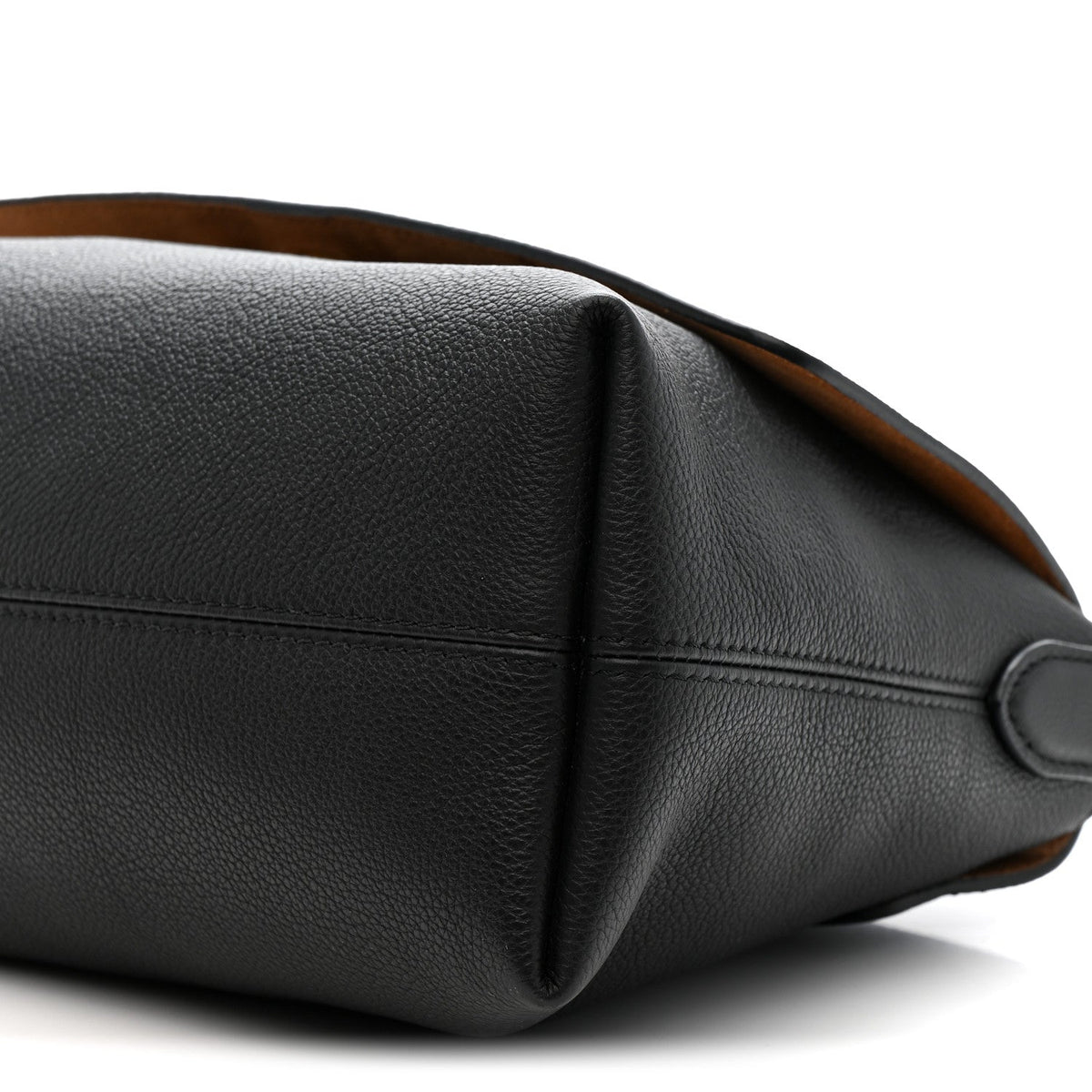 Grained Calfskin Low Key Messenger Black