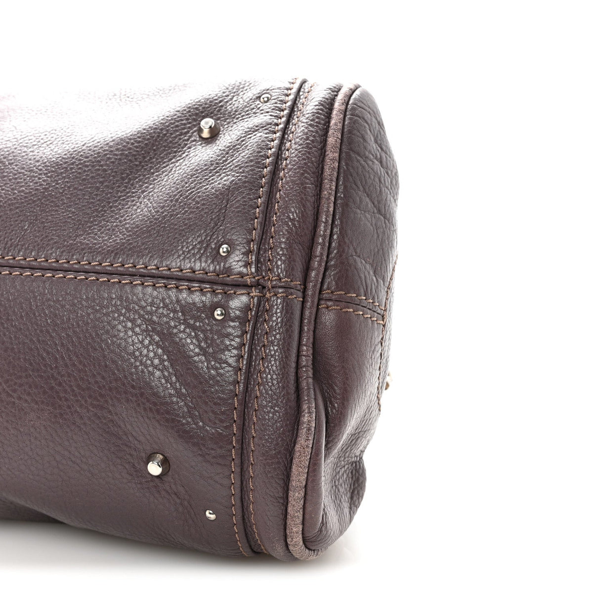 Calfskin Medium Paddington Satchel Purple