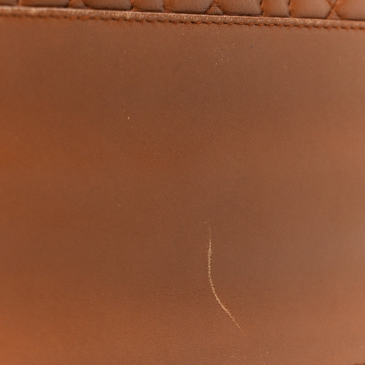 Lambskin Cannage Medium Lady Dior Tan