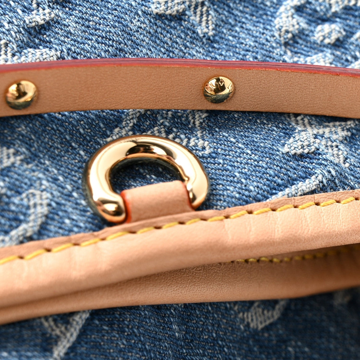Monogram Denim CarryAll MM Blue