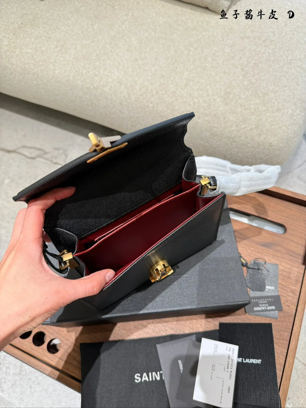 Saint Laurent Vintage Fashion Mini Cassandra YSL Trend Tote Bag