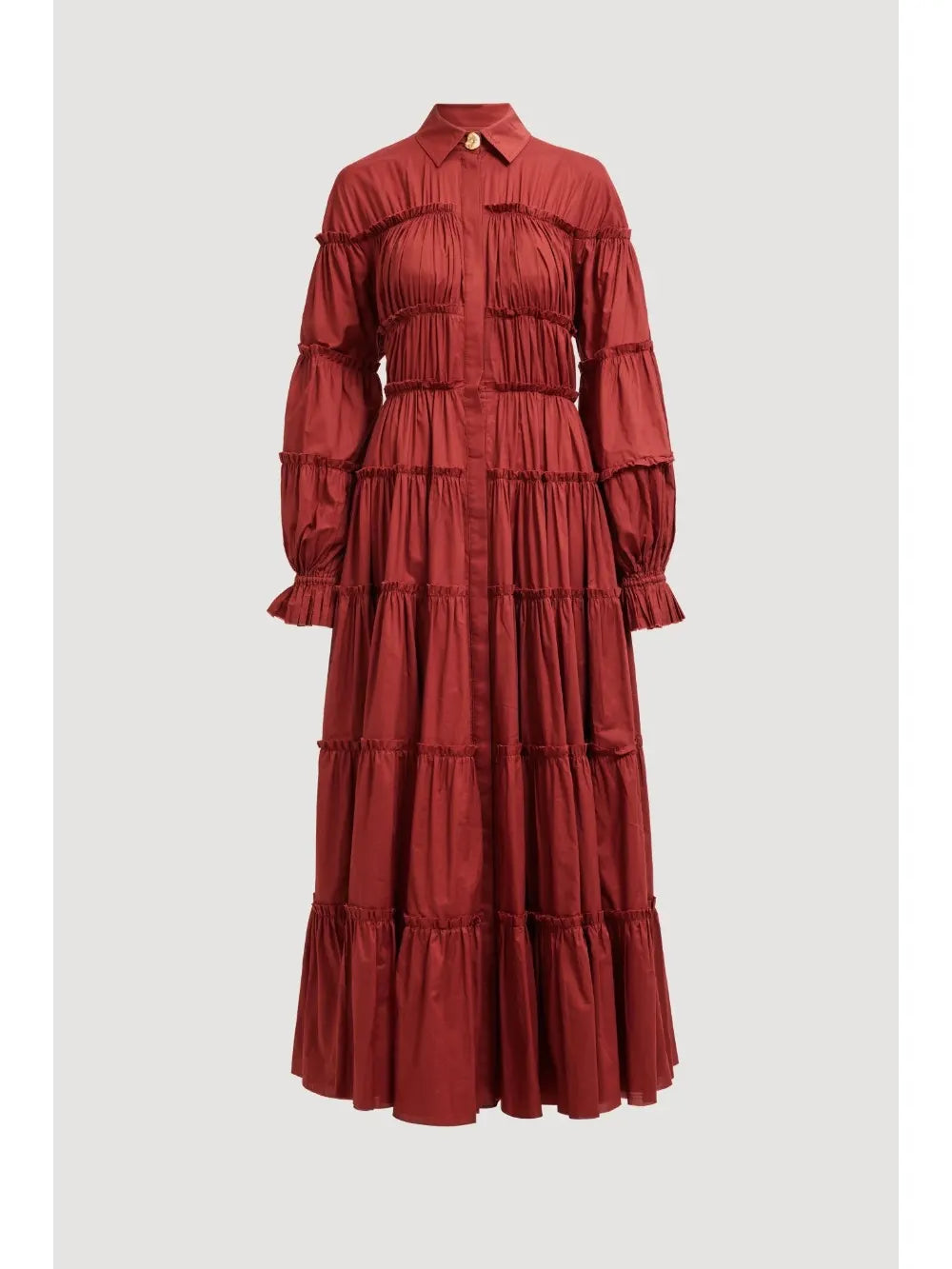 Alba Maxi Dress In Red