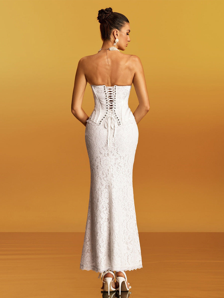 Gemma Strapless Floral Maxi Dress