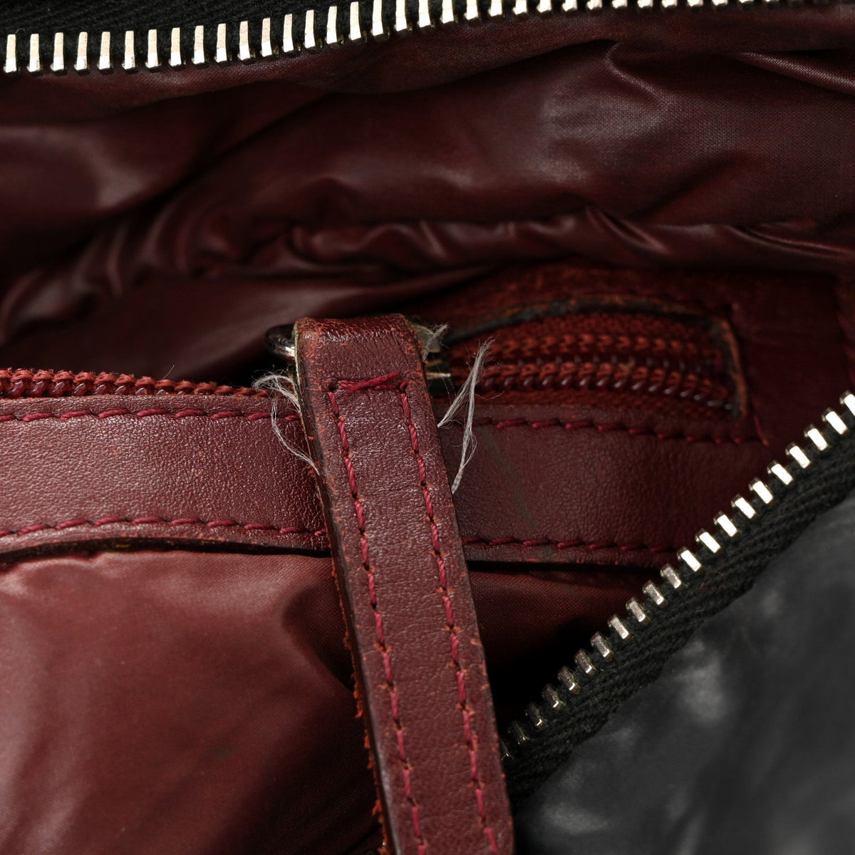 Nylon Coco Cocoon Zipped Tote Black