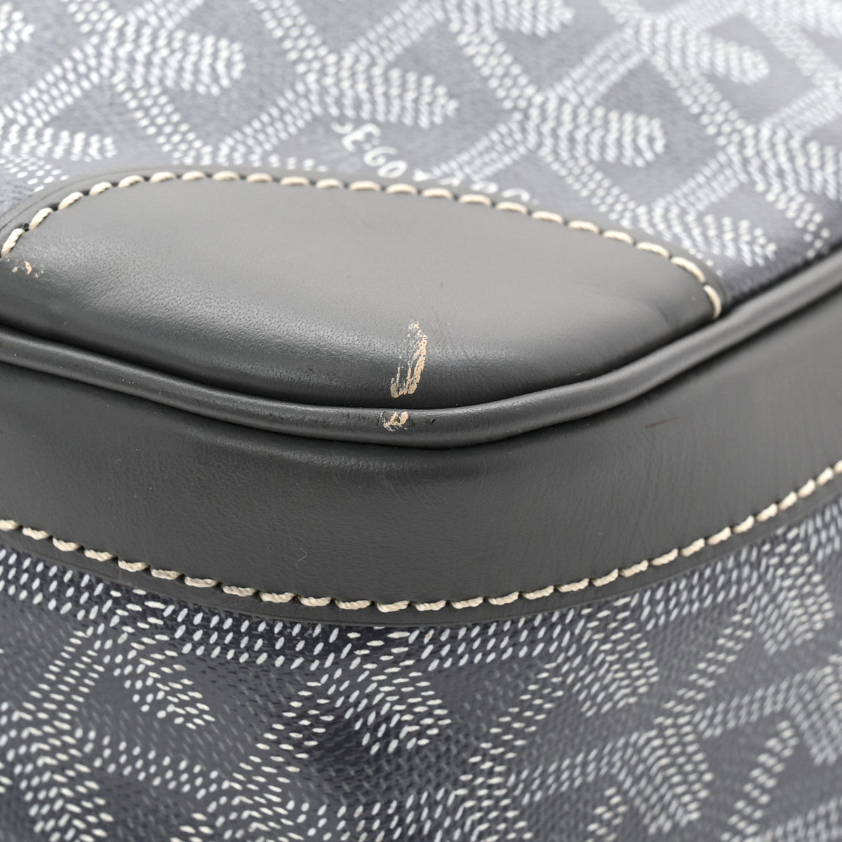 Goyardine Ambassade MM Briefcase Grey