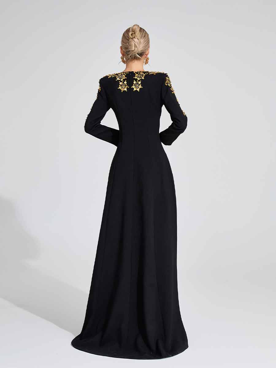Mira Long Sleeved Maxi Dress