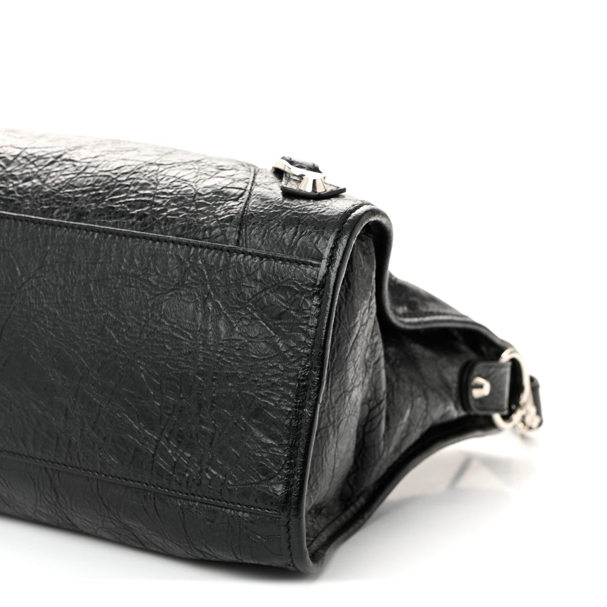 Agneau Classic Silver Hardware City Black