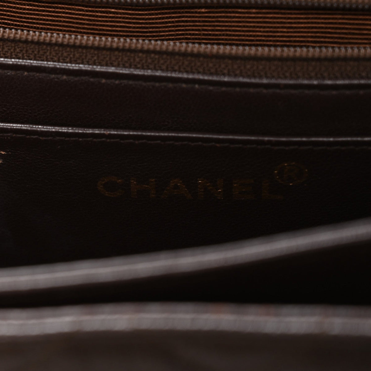 Caviar Quilted Medium Kelly Flap Brown