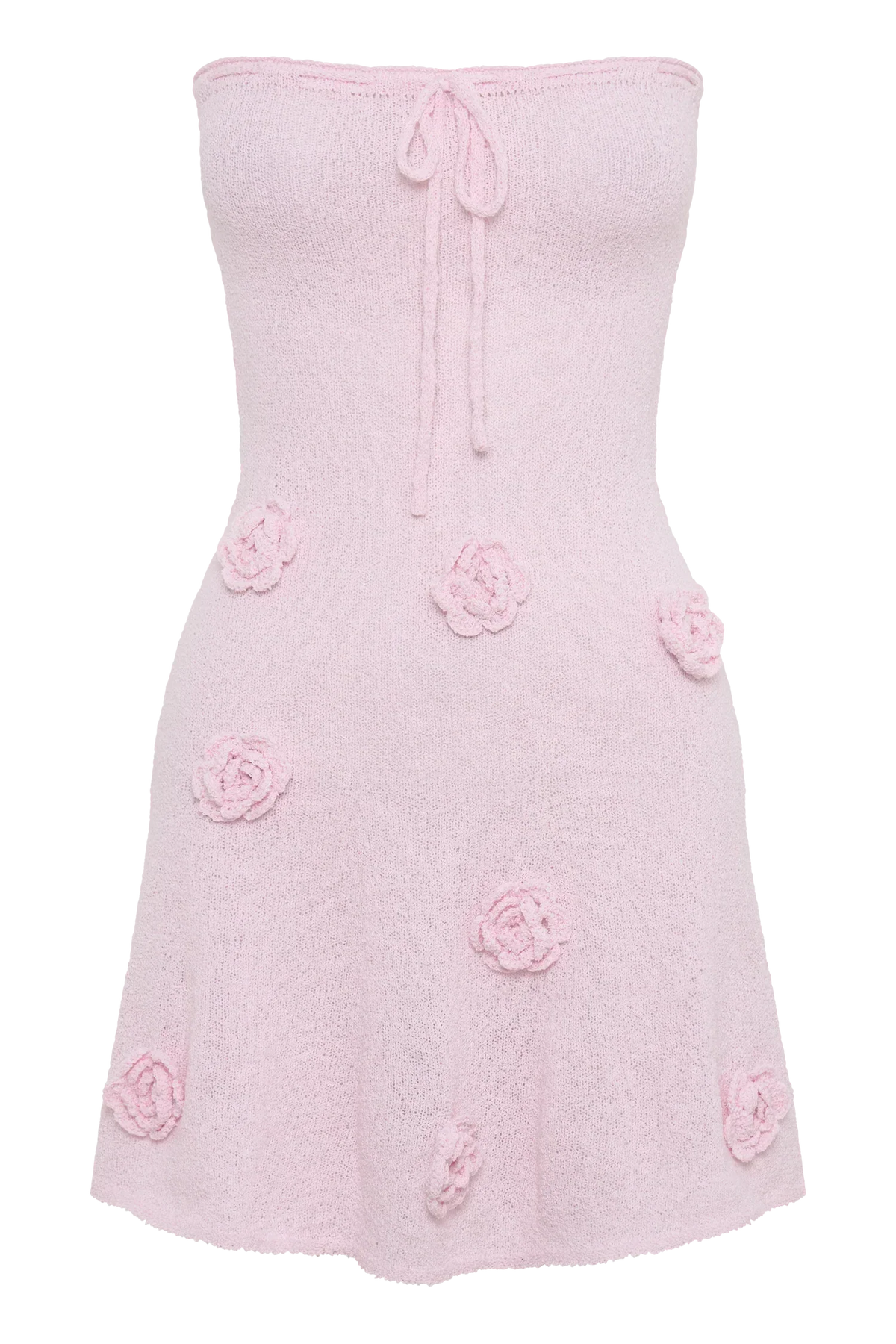 Connelly Strapless Knit Mini Dress - Fairy Floss Pink