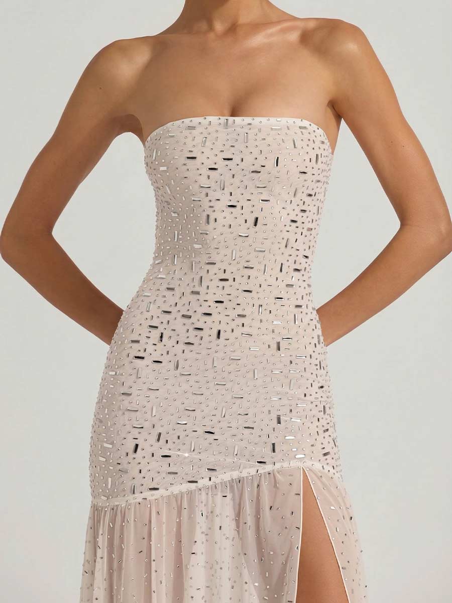 Adela Asymmetric Maxi Dress