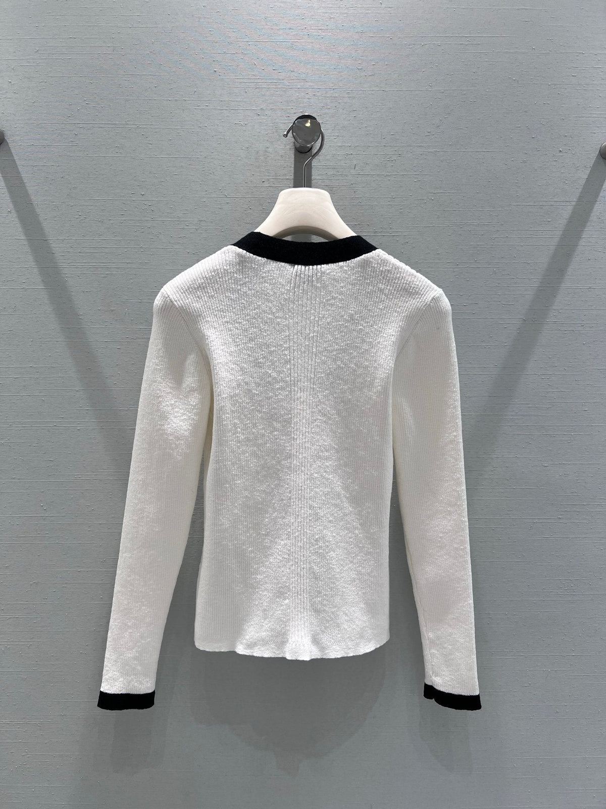 CC 26S Knit Cardigan White Linen Cotton 349016