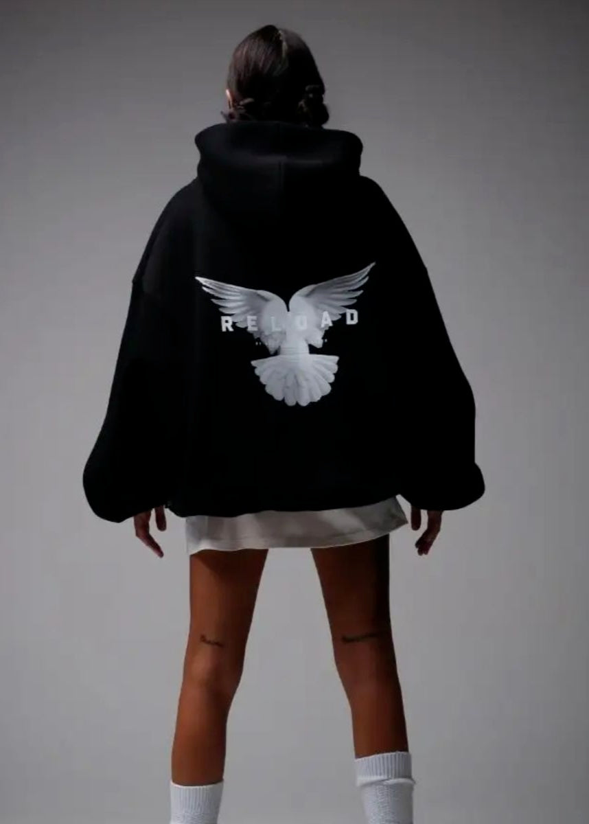 Oversized Hoodie Soft Fabric Bold Back Graphic