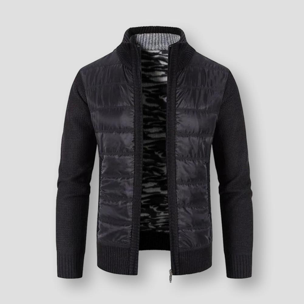 Saint Morris Padded Zip-Up Cardigan