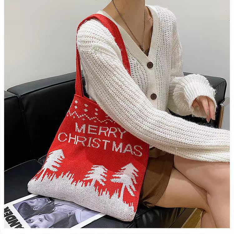 Crochet Tote Bag Foreign Gas Large Capacity Tote Bag