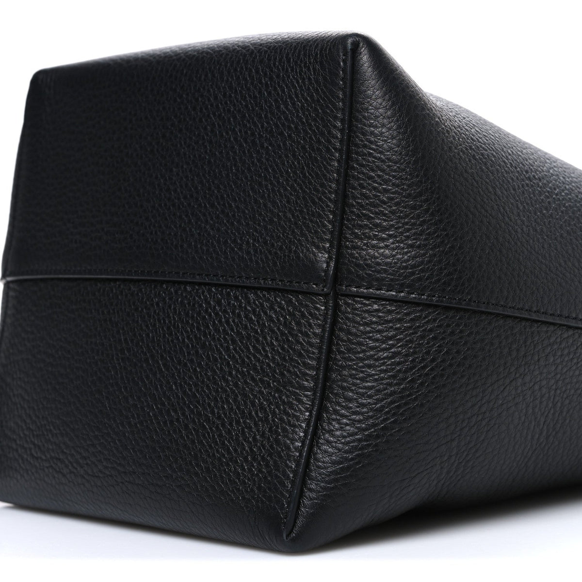 Grained Calfskin Medium N/S Park Tote Black