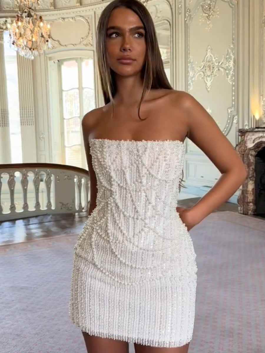 Felicity Pearl Sequined Mini Dress