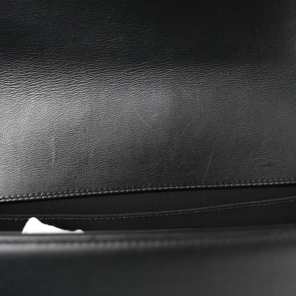 Lambskin Quilted Medium Boy Flap Black