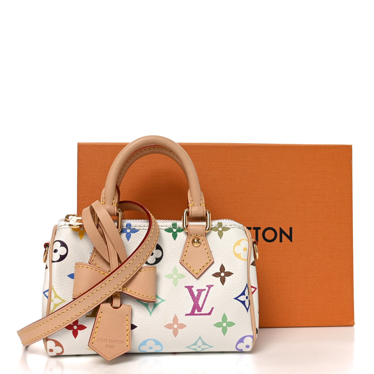 LV X TM Monogram Multicolor Nano Speedy White