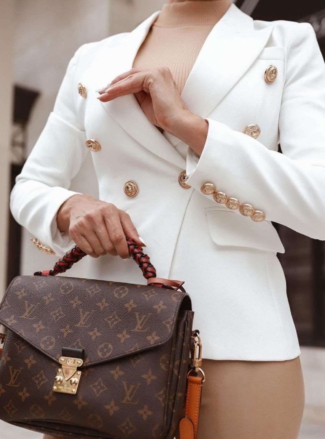 Mirabella White Blazer