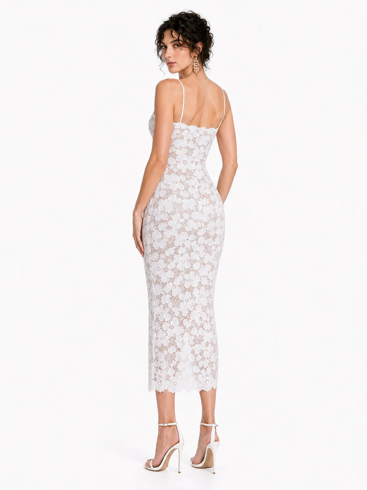 Yara Sexy Lace Bodycon Maxi Dress