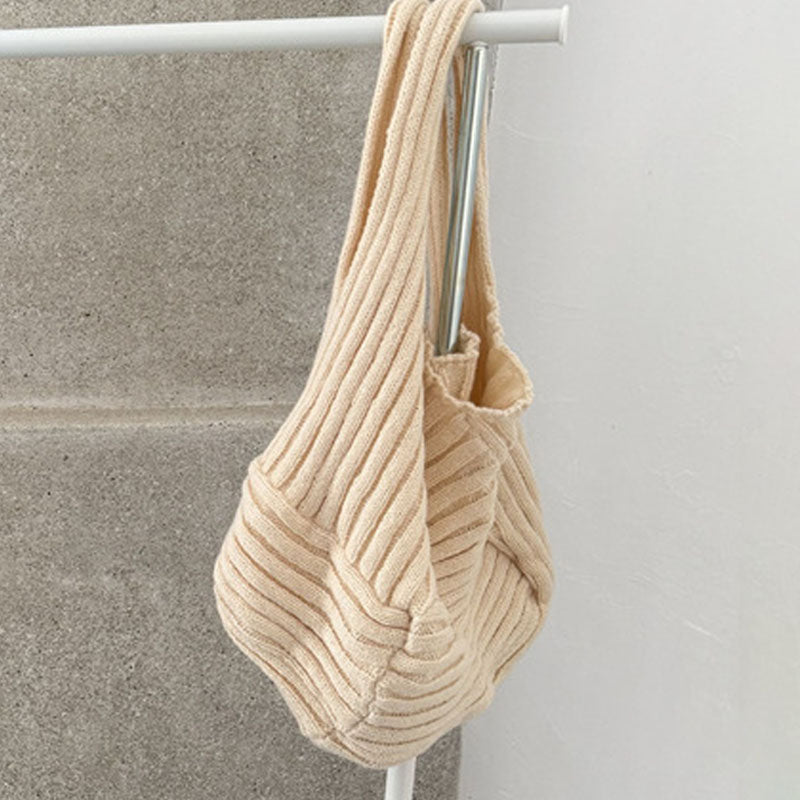 Chunky Knit Large Capacity Commuter Shoulder Bag