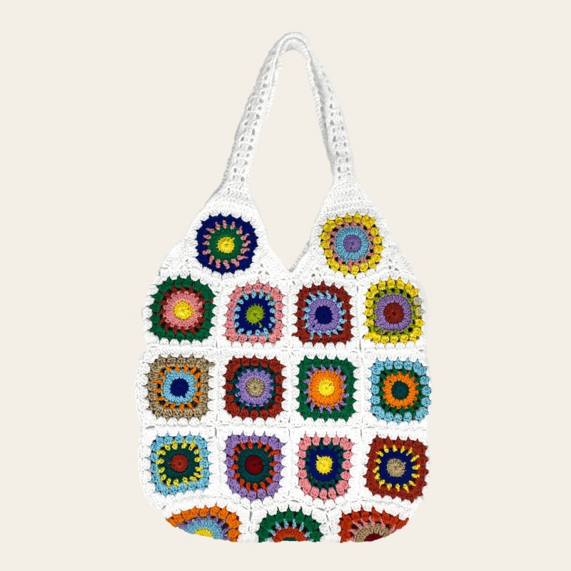 Crochet Granny Square Bag Grandma Bag