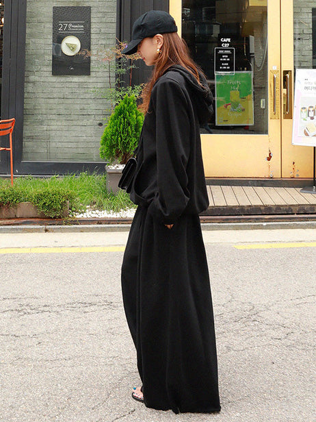 Loose Wide Leg Solid Color Casual Pants Bottoms Pants