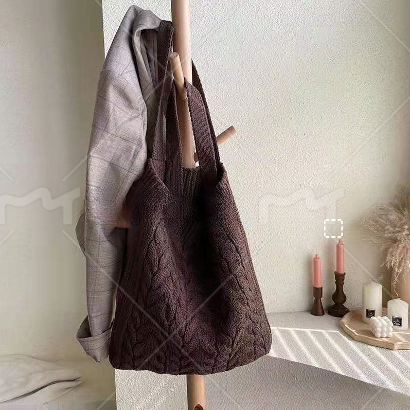 Crochet Tote Bag Twist Woven Bag