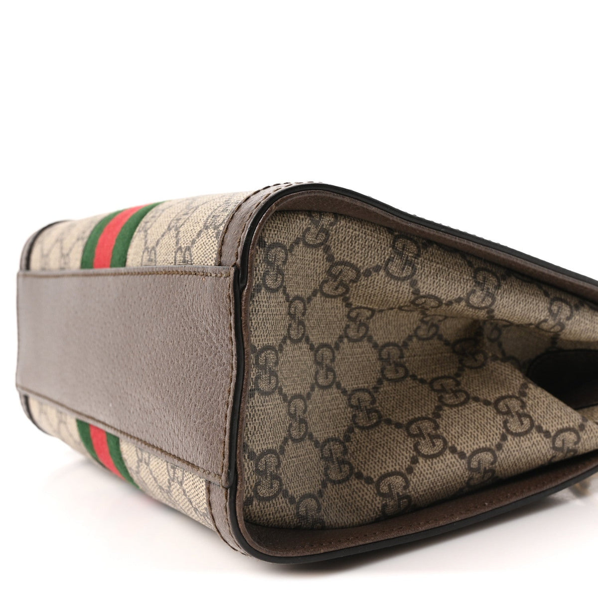 GG Supreme Monogram Small Ophidia Tote Bag Brown