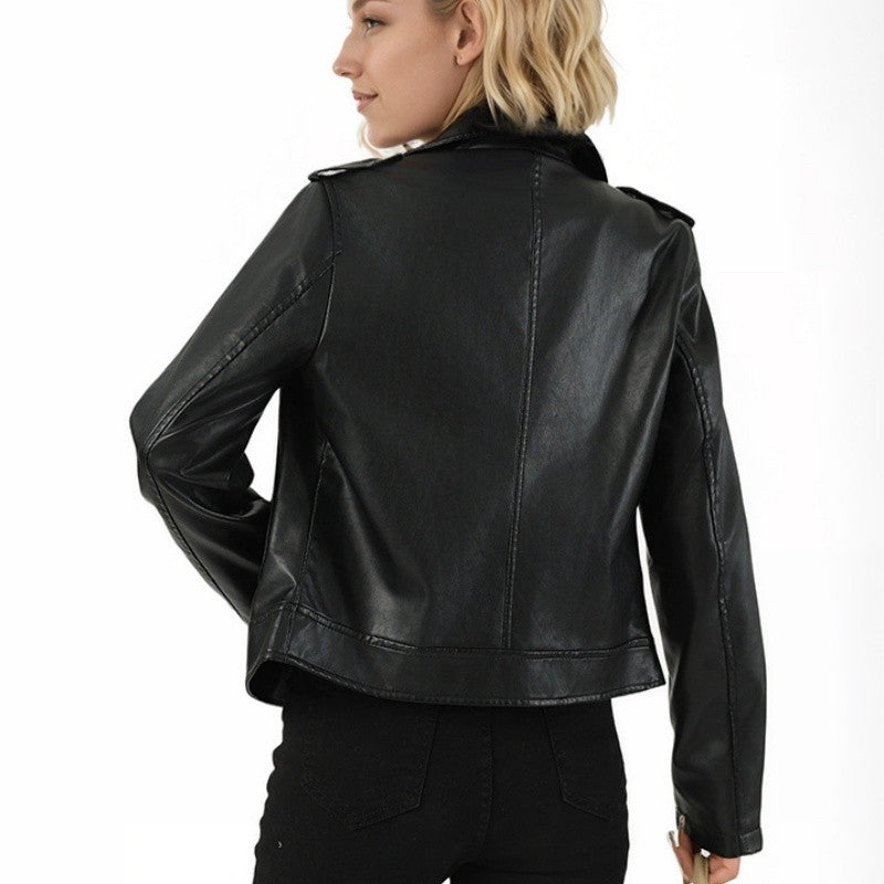 Short Commuter Leather Jacket