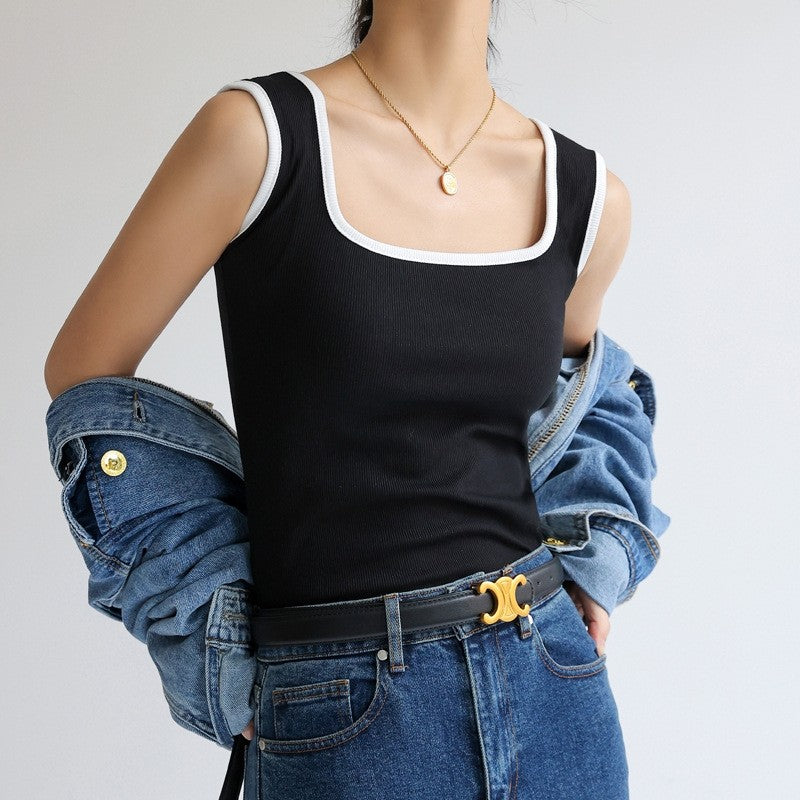 The Little Knitted Camisole With V Neck